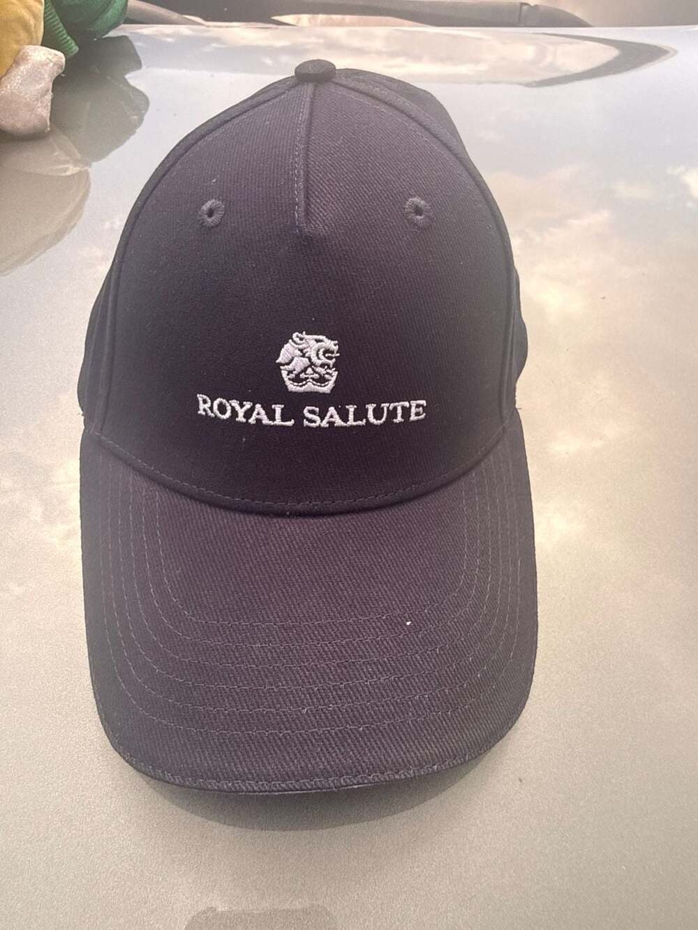 Royal Salute Embroidered Logo Black Baseball Cap Strapback Hat